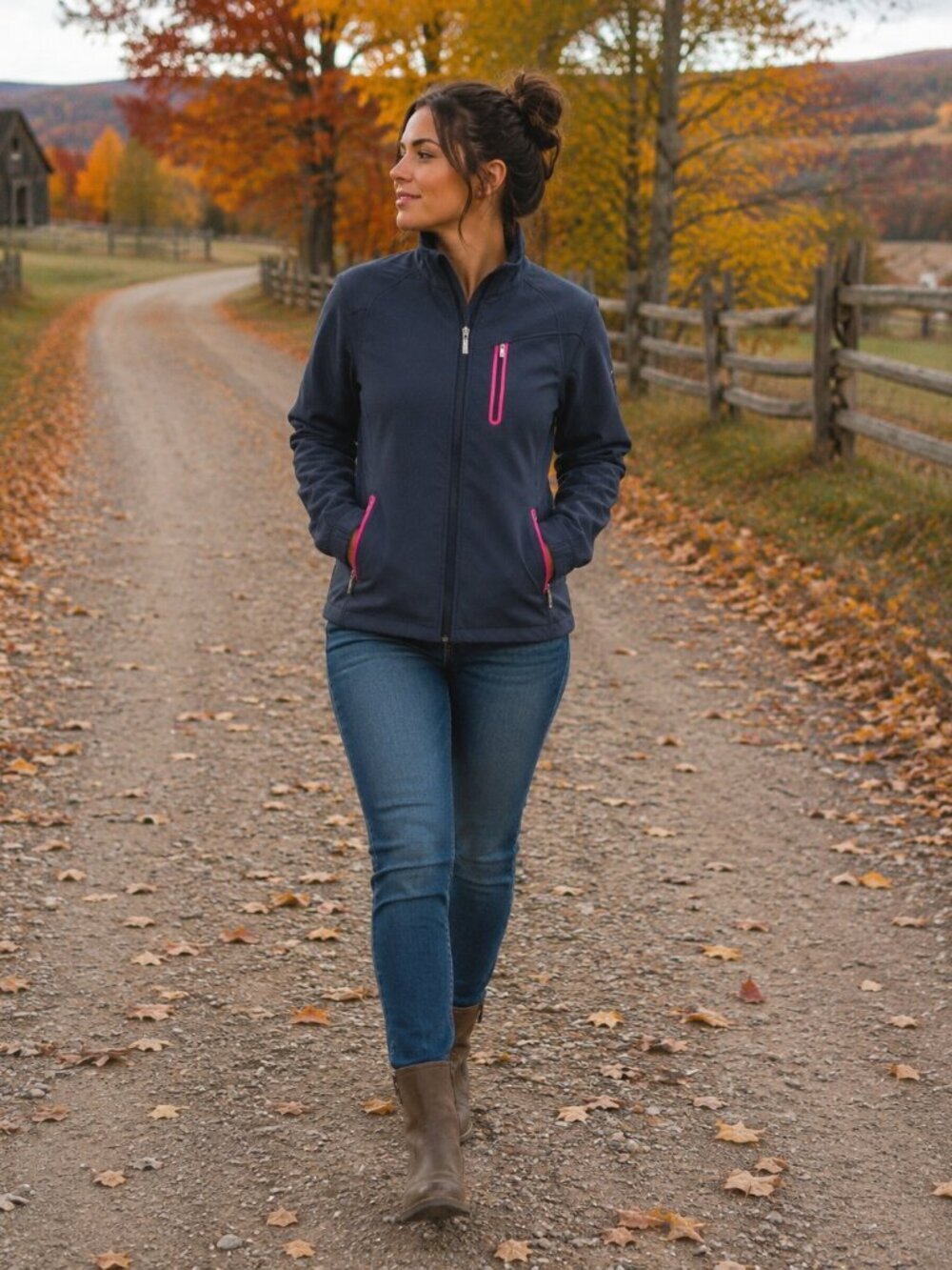 Ladies Ariat Zip-Up Jacket (large)